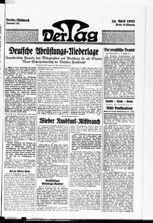 Der Tag vom 20.04.1932