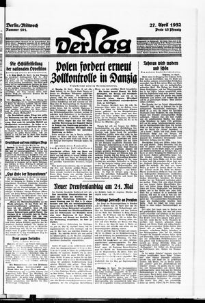Der Tag vom 27.04.1932