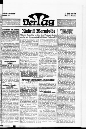 Der Tag vom 04.05.1932