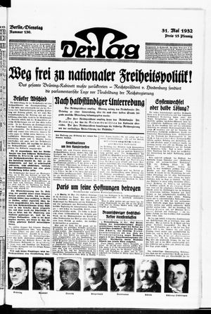 Der Tag vom 31.05.1932