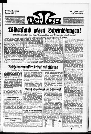 Der Tag on Jun 19, 1932