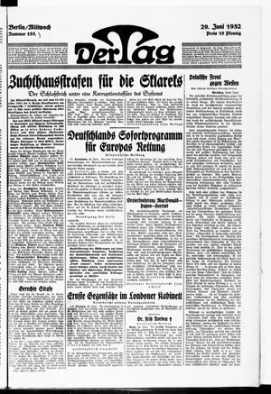 Der Tag vom 29.06.1932