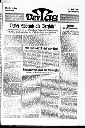 Der Tag vom 08.07.1932