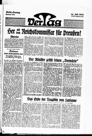 Der Tag on Jul 10, 1932
