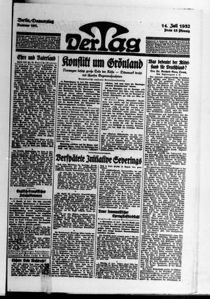 Der Tag on Jul 14, 1932