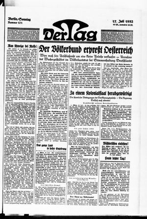 Der Tag vom 17.07.1932
