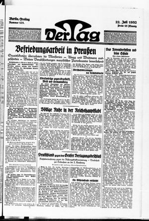 Der Tag on Jul 22, 1932