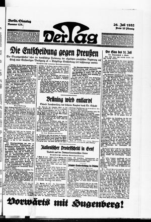 Der Tag on Jul 26, 1932