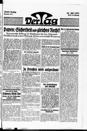 Der Tag vom 29.07.1932