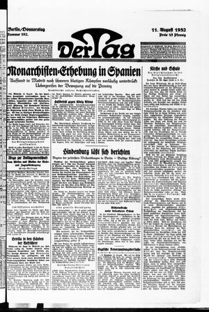 Der Tag on Aug 11, 1932