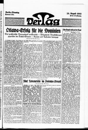 Der Tag vom 23.08.1932