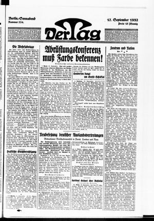 Der Tag vom 17.09.1932