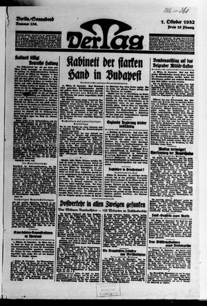 Der Tag on Oct 1, 1932