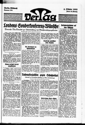 Der Tag vom 05.10.1932