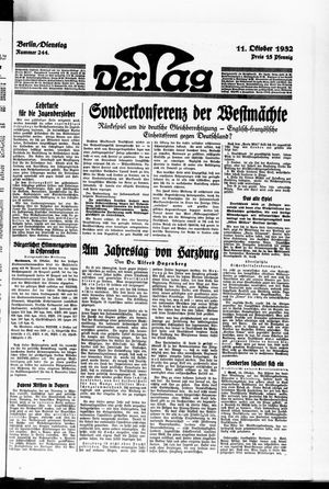 Der Tag vom 11.10.1932