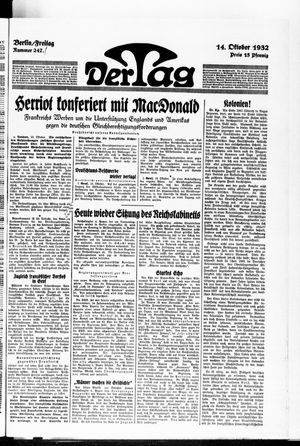Der Tag on Oct 14, 1932