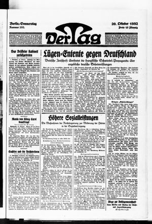Der Tag vom 20.10.1932