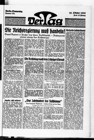 Der Tag vom 27.10.1932