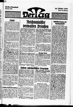 Der Tag vom 29.10.1932