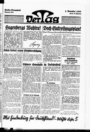 Der Tag vom 05.11.1932