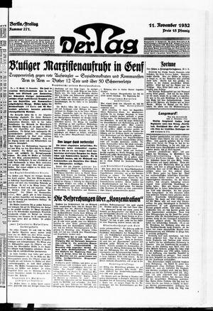 Der Tag vom 11.11.1932