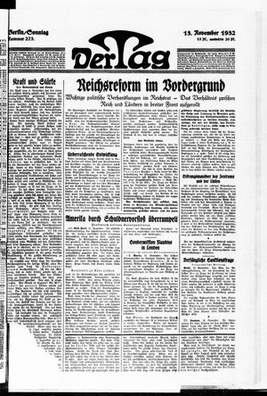 Der Tag on Nov 13, 1932
