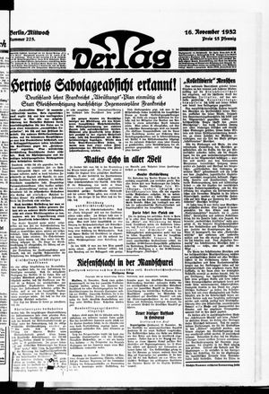 Der Tag on Nov 16, 1932