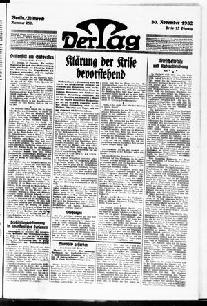 Der Tag vom 30.11.1932