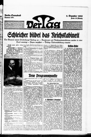 Der Tag on Dec 3, 1932