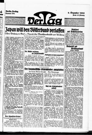 Der Tag vom 09.12.1932