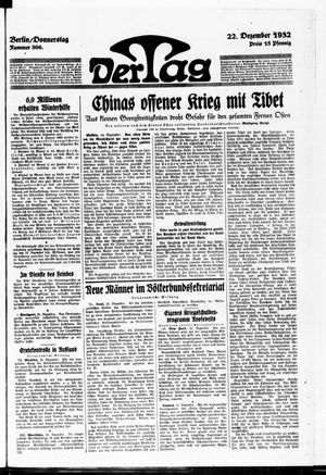 Der Tag vom 22.12.1932