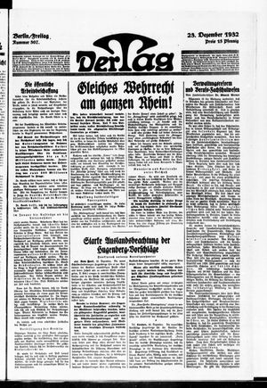 Der Tag on Dec 23, 1932