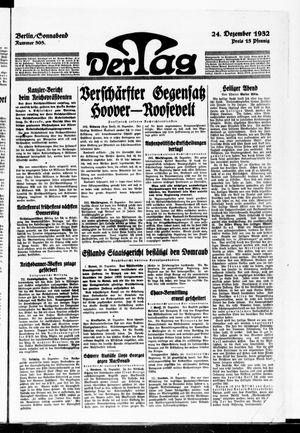Der Tag on Dec 24, 1932