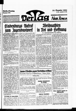 Der Tag vom 25.12.1932