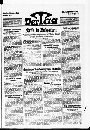 Der Tag vom 29.12.1932