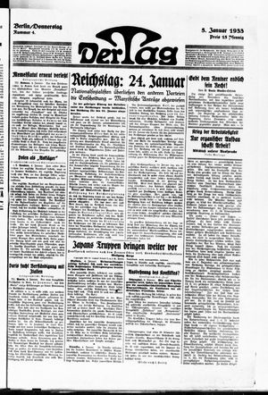 Der Tag on Jan 5, 1933