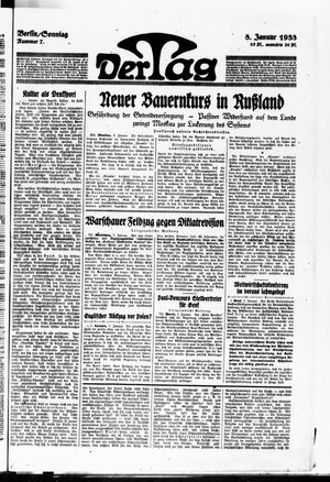 Der Tag vom 08.01.1933