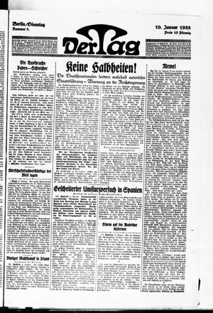 Der Tag on Jan 10, 1933
