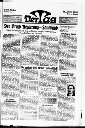 Der Tag vom 13.01.1933