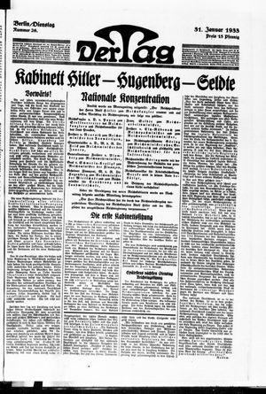 Der Tag vom 31.01.1933