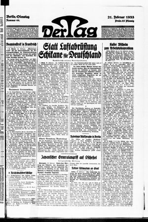 Der Tag vom 21.02.1933