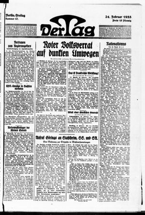Der Tag vom 24.02.1933