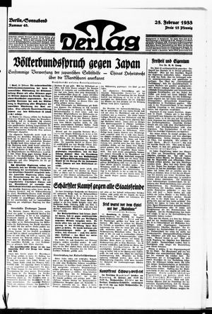 Der Tag vom 25.02.1933