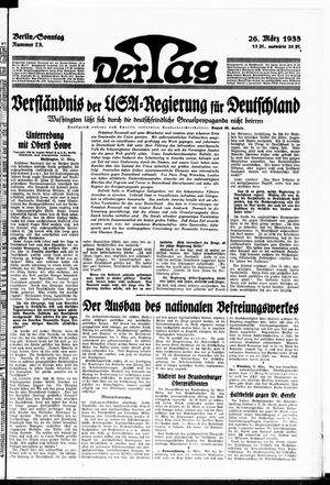 Der Tag vom 26.03.1933