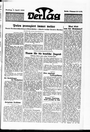 Der Tag on Apr 7, 1933