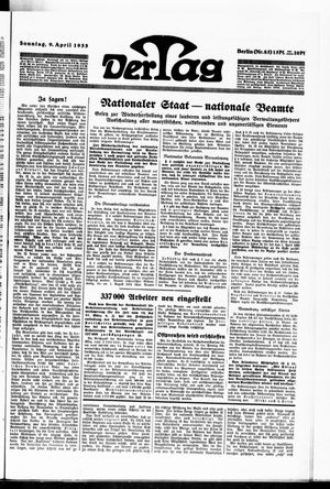 Der Tag vom 09.04.1933