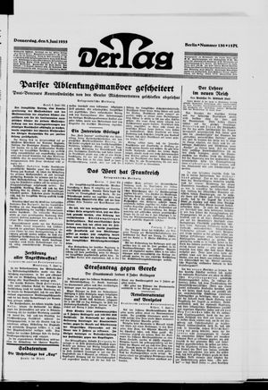 Der Tag on Jun 8, 1933
