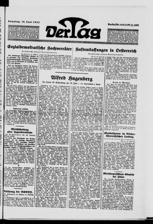 Der Tag vom 18.06.1933