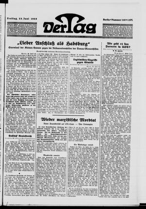 Der Tag on Jun 23, 1933