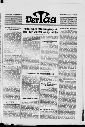 Der Tag vom 05.08.1933